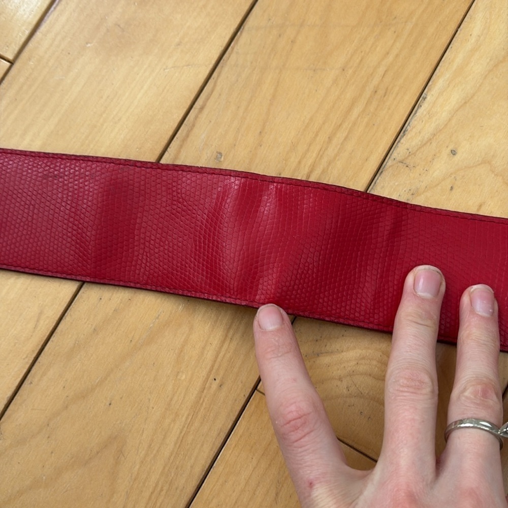 VINTAGE EMMANUEL iguana leather belt - Picture 5 of 9